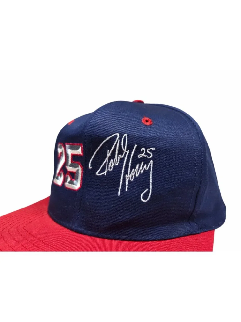 Vintage Houston Rockets Robert Horry #25 Embroidered Signature Snapback Hat 90s